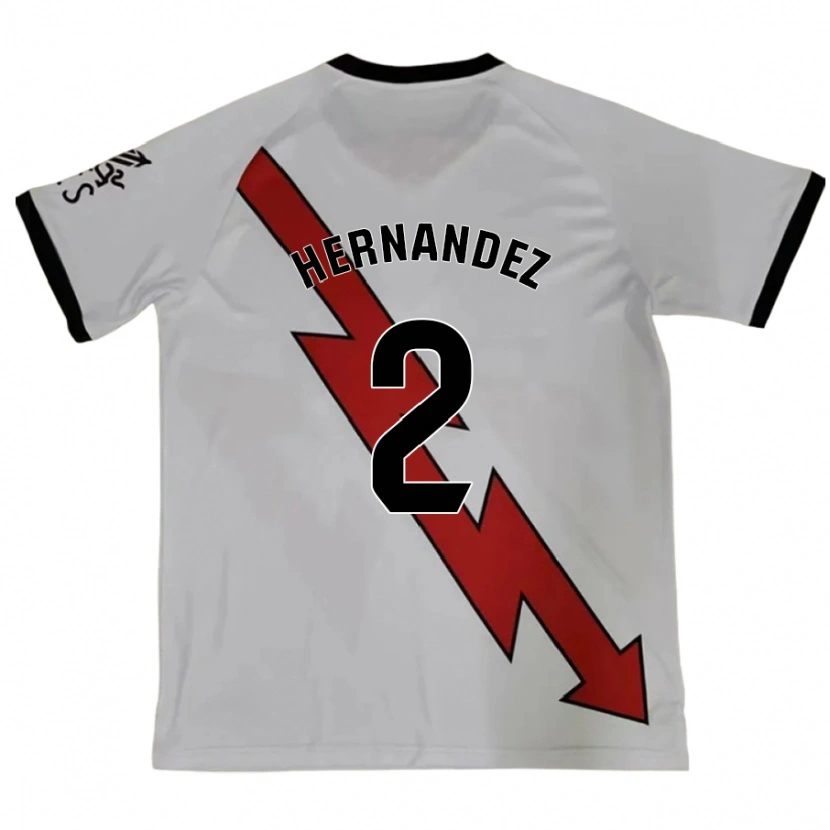 Danxen Mujer Camiseta Marco Hernández #2 Rojo 2ª Equipación 2024/25 La Camisa México