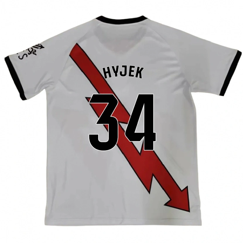 Danxen Mujer Camiseta David Hyjek #34 Rojo 2ª Equipación 2024/25 La Camisa México