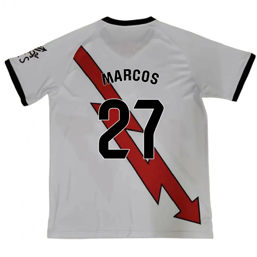 Danxen Mujer Camiseta Álvaro Marcos #27 Rojo 2ª Equipación 2024/25 La Camisa México
