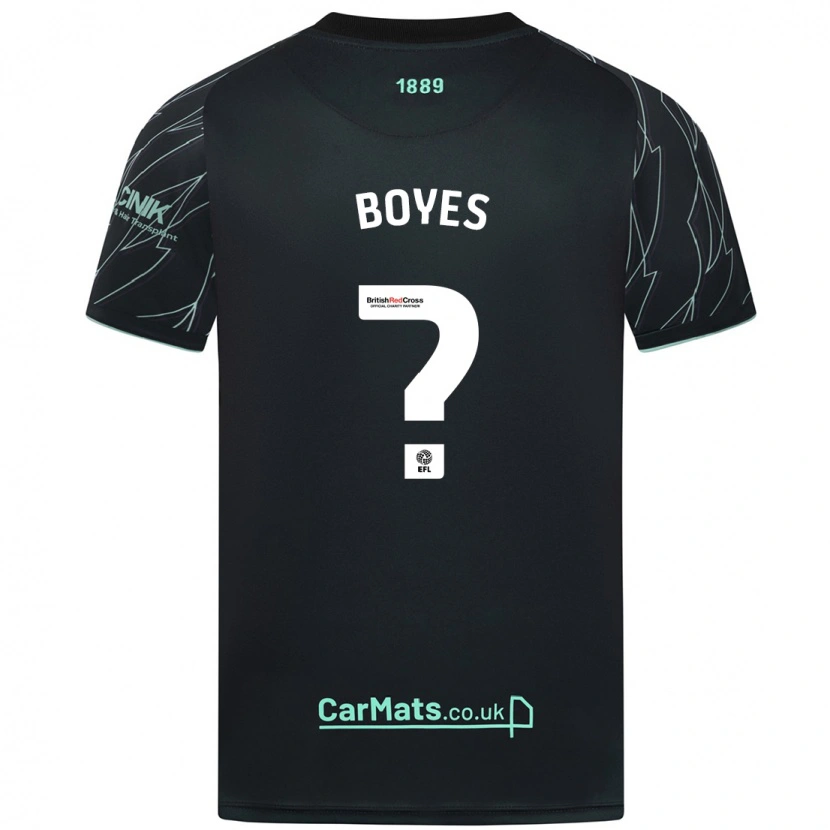 Danxen Mujer Camiseta Harry Boyes #0 Negro Verde 2ª Equipación 2024/25 La Camisa México
