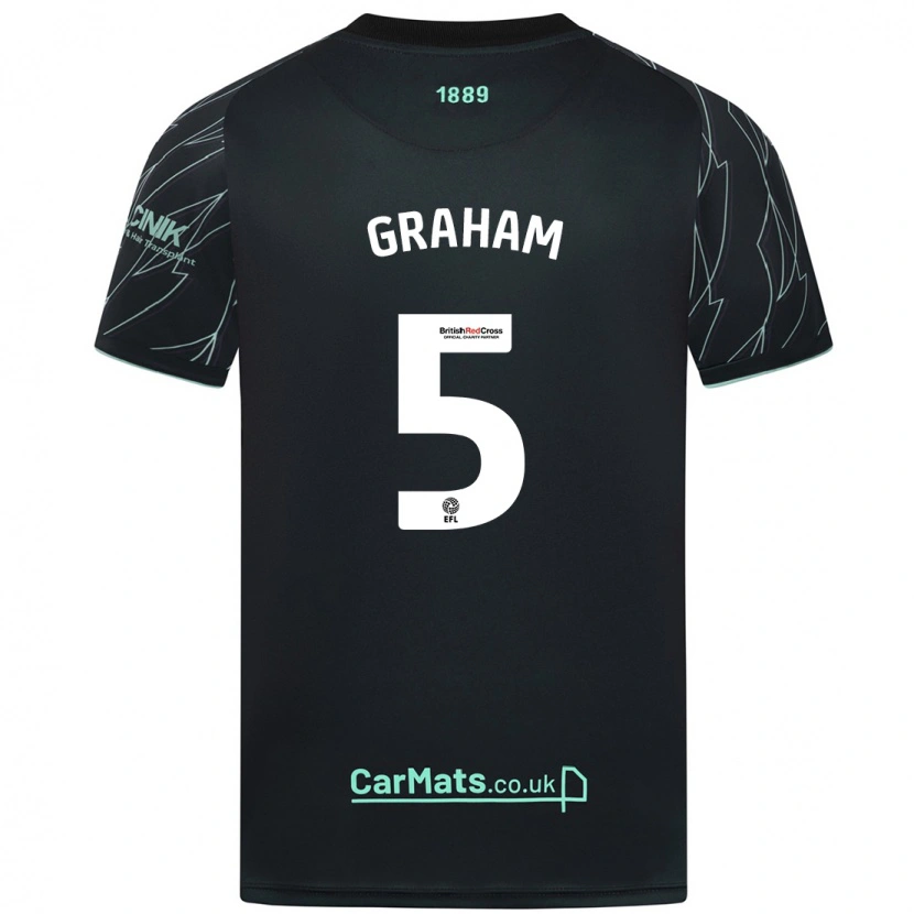 Danxen Mujer Camiseta Molly Graham #5 Negro Verde 2ª Equipación 2024/25 La Camisa México