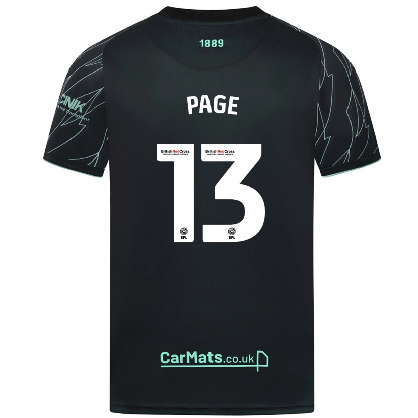 Danxen Mujer Camiseta Olivia Page #13 Negro Verde 2ª Equipación 2024/25 La Camisa México
