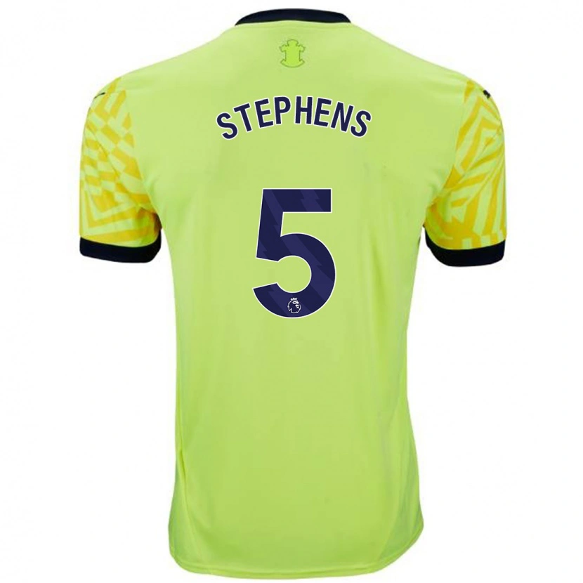 Danxen Mujer Camiseta Jack Stephens #5 Amarillo 2ª Equipación 2024/25 La Camisa México