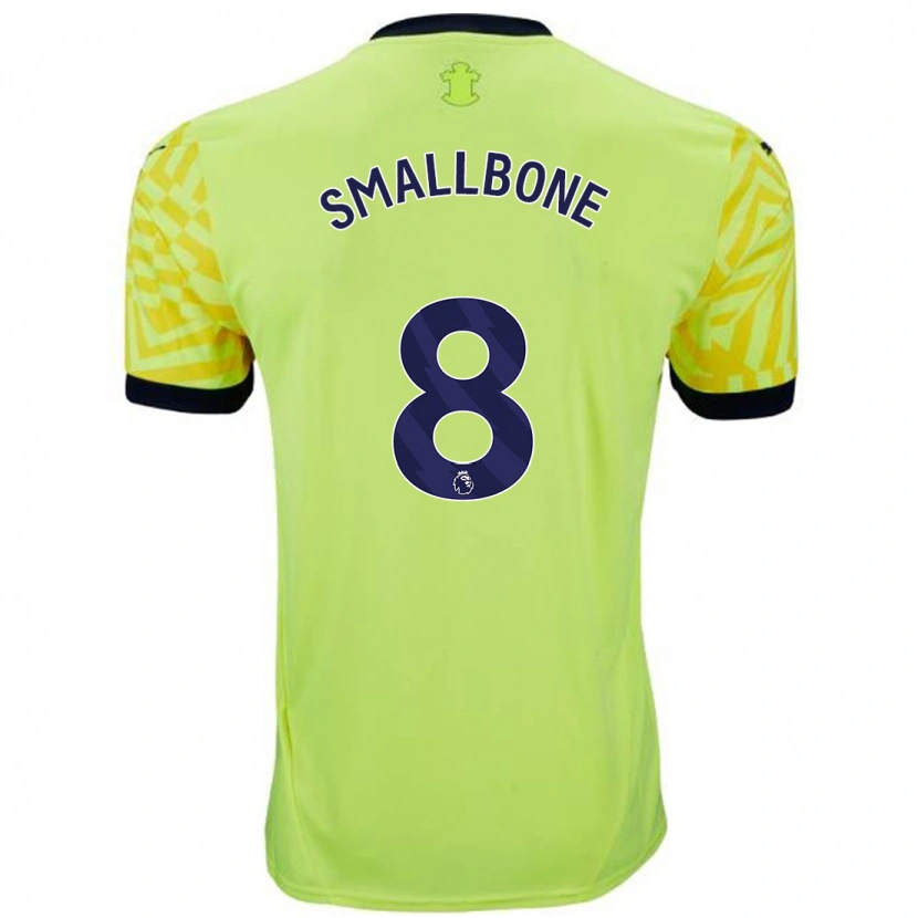 Danxen Mujer Camiseta Will Smallbone #8 Amarillo 2ª Equipación 2024/25 La Camisa México