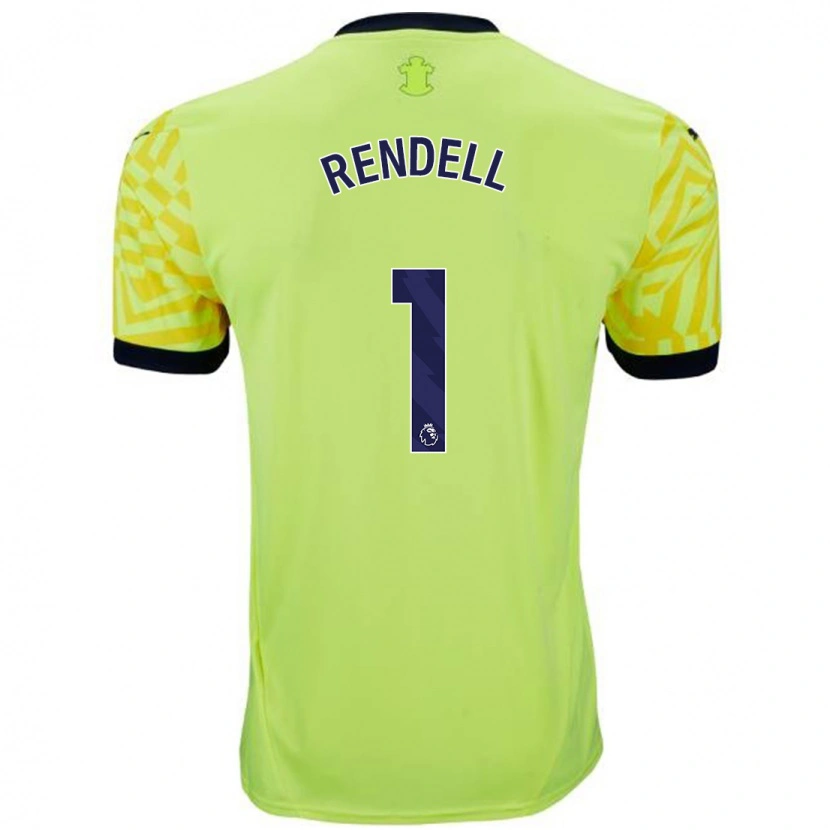 Danxen Mujer Camiseta Kayla Rendell #1 Amarillo 2ª Equipación 2024/25 La Camisa México