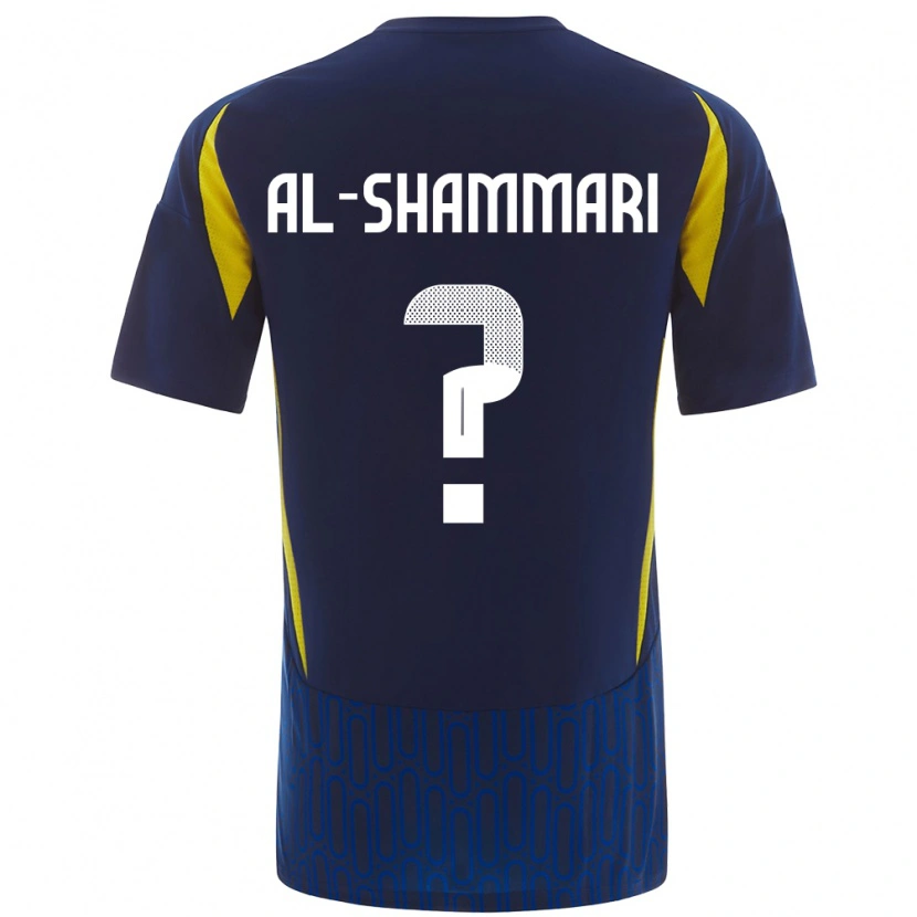 Danxen Mujer Camiseta Mansour Al-Shammari #0 Azul Amarillo 2ª Equipación 2024/25 La Camisa México