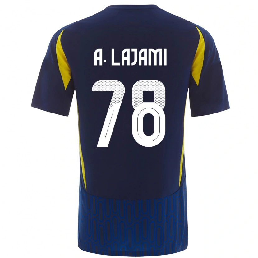 Danxen Mujer Camiseta Ali Lajami #78 Azul Amarillo 2ª Equipación 2024/25 La Camisa México