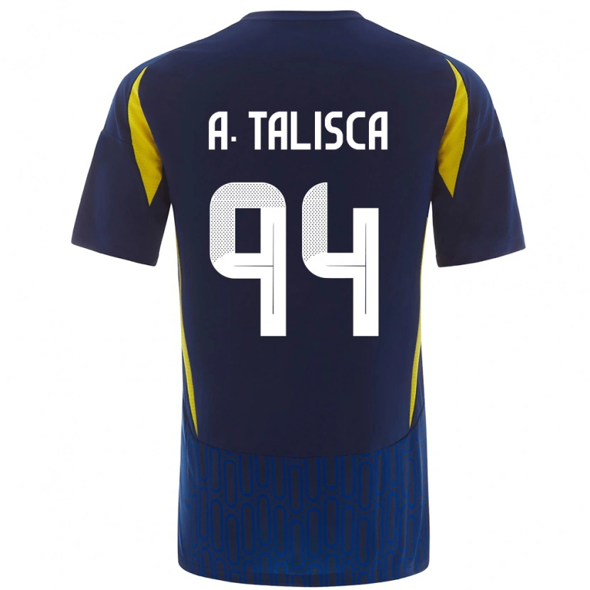 Danxen Mujer Camiseta Talisca #94 Azul Amarillo 2ª Equipación 2024/25 La Camisa México