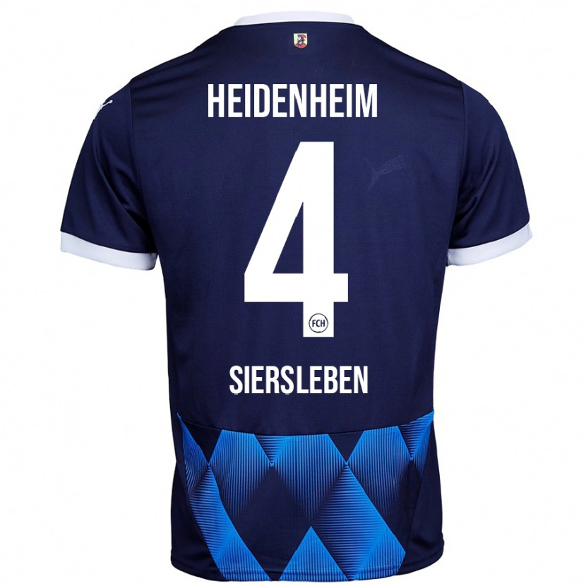 Danxen Mujer Camiseta Tim Siersleben #4 Azul Marino Oscuro 2ª Equipación 2024/25 La Camisa México