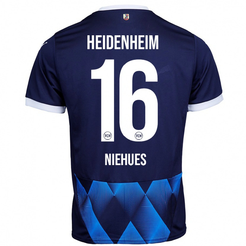 Danxen Mujer Camiseta Julian Niehues #16 Azul Marino Oscuro 2ª Equipación 2024/25 La Camisa México