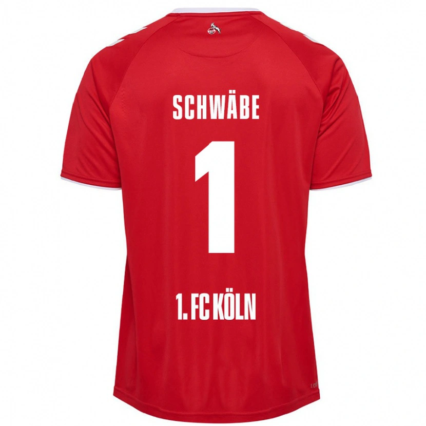 Danxen Mujer Camiseta Marvin Schwäbe #1 Rojo Blanco 2ª Equipación 2024/25 La Camisa México