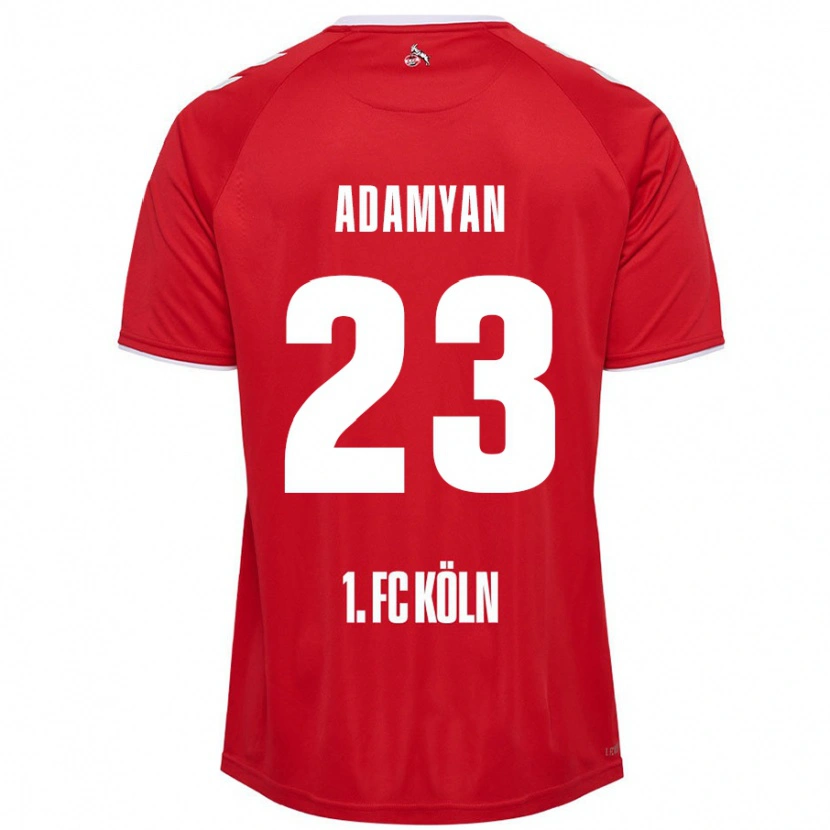 Danxen Mujer Camiseta Sargis Adamyan #23 Rojo Blanco 2ª Equipación 2024/25 La Camisa México