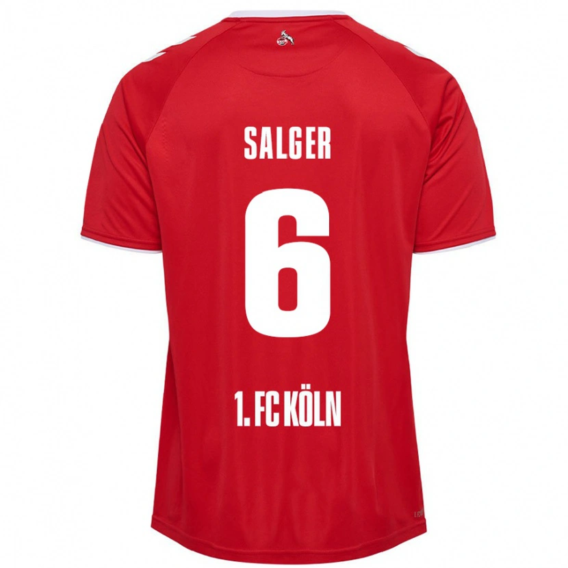Danxen Mujer Camiseta Stephan Salger #6 Rojo Blanco 2ª Equipación 2024/25 La Camisa México