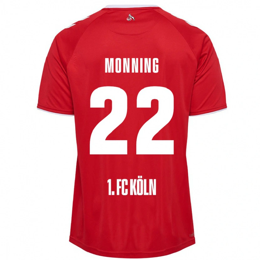 Danxen Mujer Camiseta Marlon Monning #22 Rojo Blanco 2ª Equipación 2024/25 La Camisa México