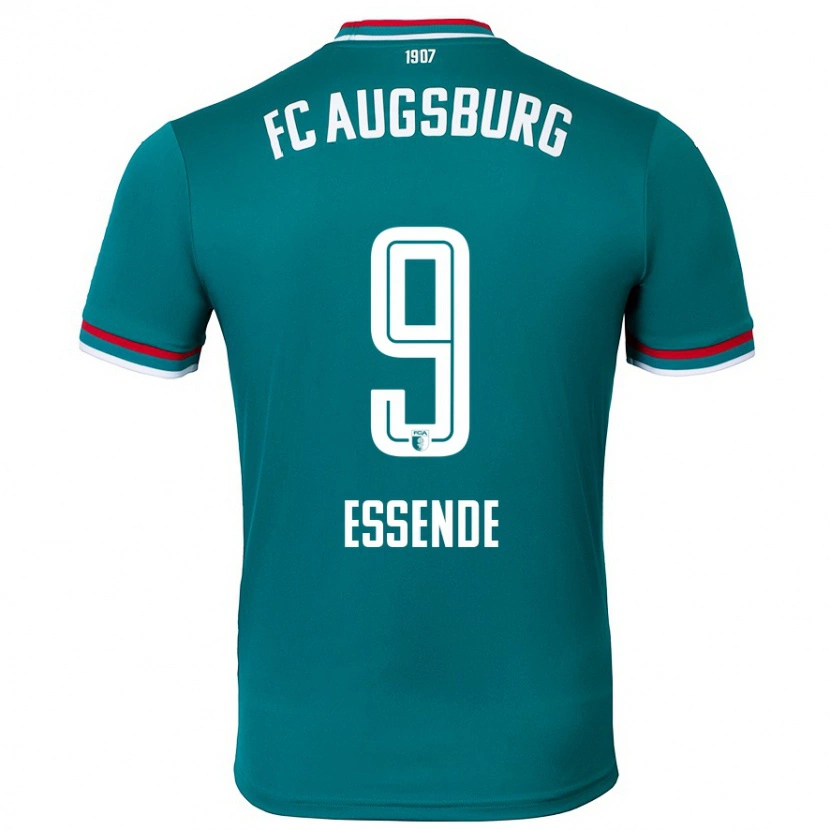 Danxen Mujer Camiseta Samuel Essende #9 Verde Oscuro 2ª Equipación 2024/25 La Camisa México
