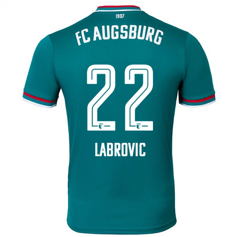 Danxen Mujer Camiseta Nediljko Labrovic #22 Verde Oscuro 2ª Equipación 2024/25 La Camisa México