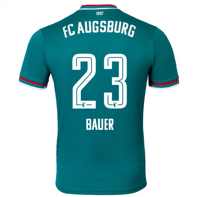 Danxen Mujer Camiseta Maximilian Bauer #23 Verde Oscuro 2ª Equipación 2024/25 La Camisa México