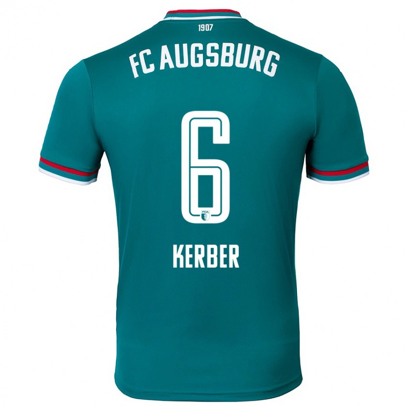 Danxen Mujer Camiseta Luca Kerber #6 Verde Oscuro 2ª Equipación 2024/25 La Camisa México
