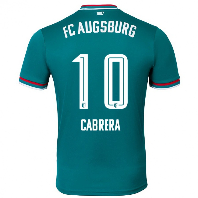 Danxen Mujer Camiseta Juan Cabrera #10 Verde Oscuro 2ª Equipación 2024/25 La Camisa México