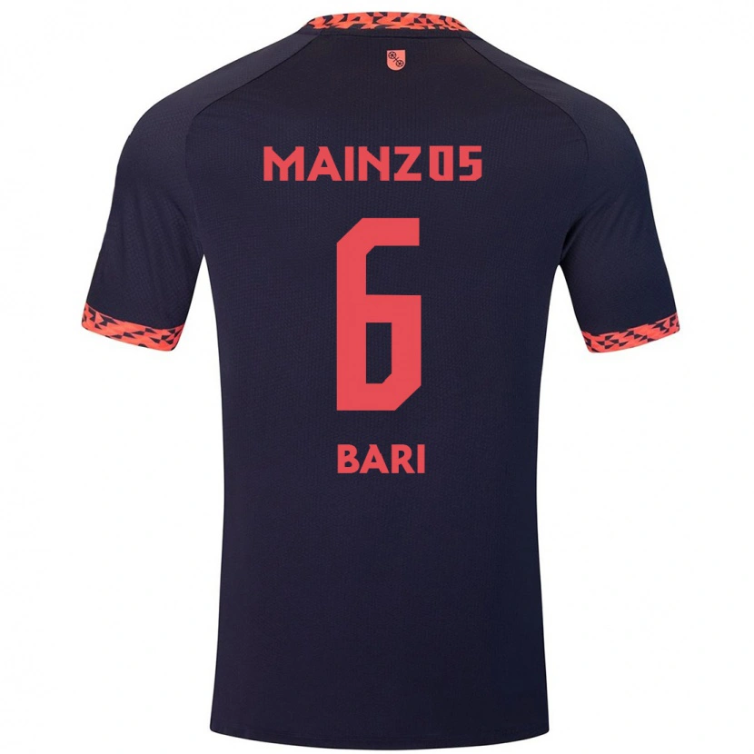 Danxen Mujer Camiseta Lorena Bari #6 Azul Coral Rojo 2ª Equipación 2024/25 La Camisa México