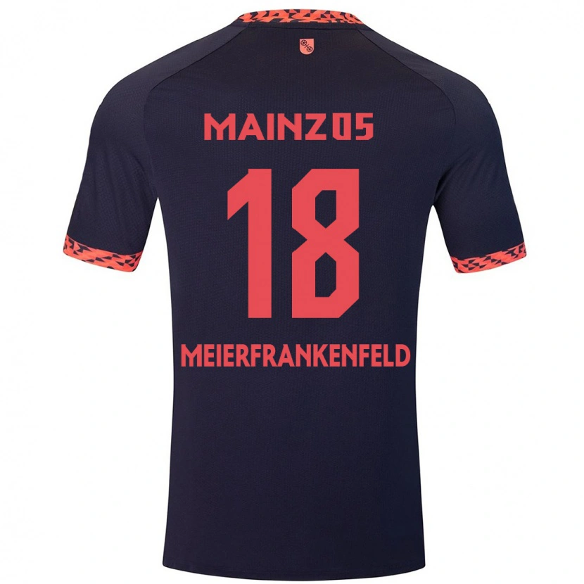 Danxen Mujer Camiseta Jana Meierfrankenfeld #18 Azul Coral Rojo 2ª Equipación 2024/25 La Camisa México