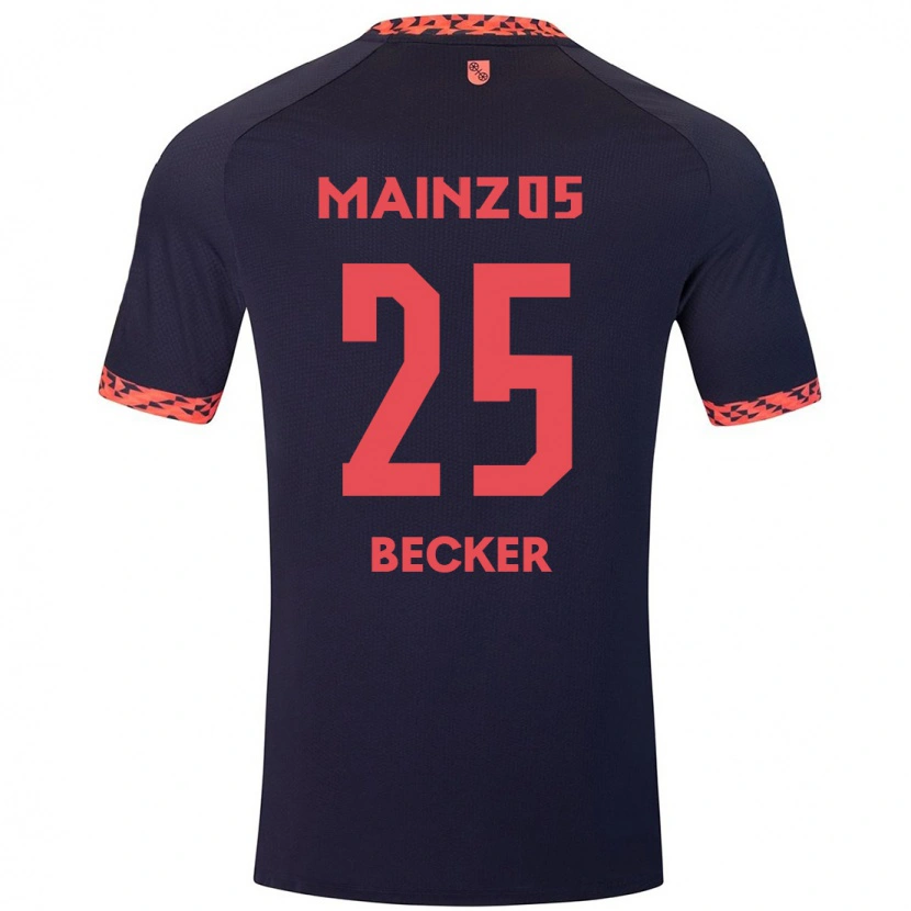 Danxen Mujer Camiseta Kathrin Becker #25 Azul Coral Rojo 2ª Equipación 2024/25 La Camisa México