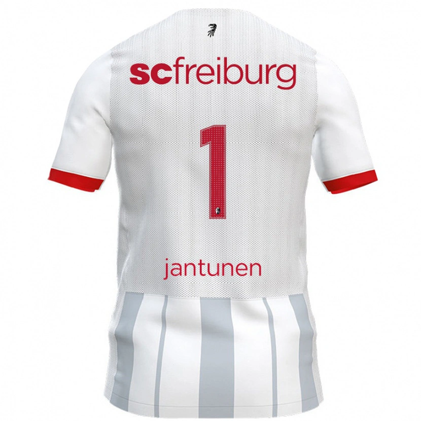 Danxen Mujer Camiseta Jaaso Jantunen #1 Blanco Gris 2ª Equipación 2024/25 La Camisa México