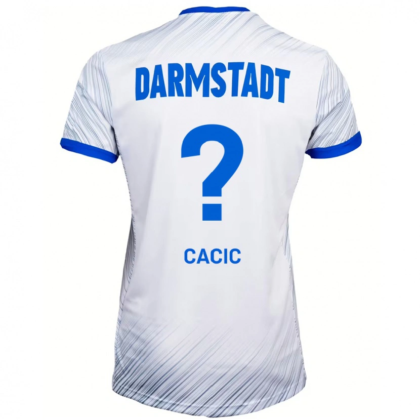 Danxen Mujer Camiseta Antonio Cacic #0 Blanco Azul 2ª Equipación 2024/25 La Camisa México