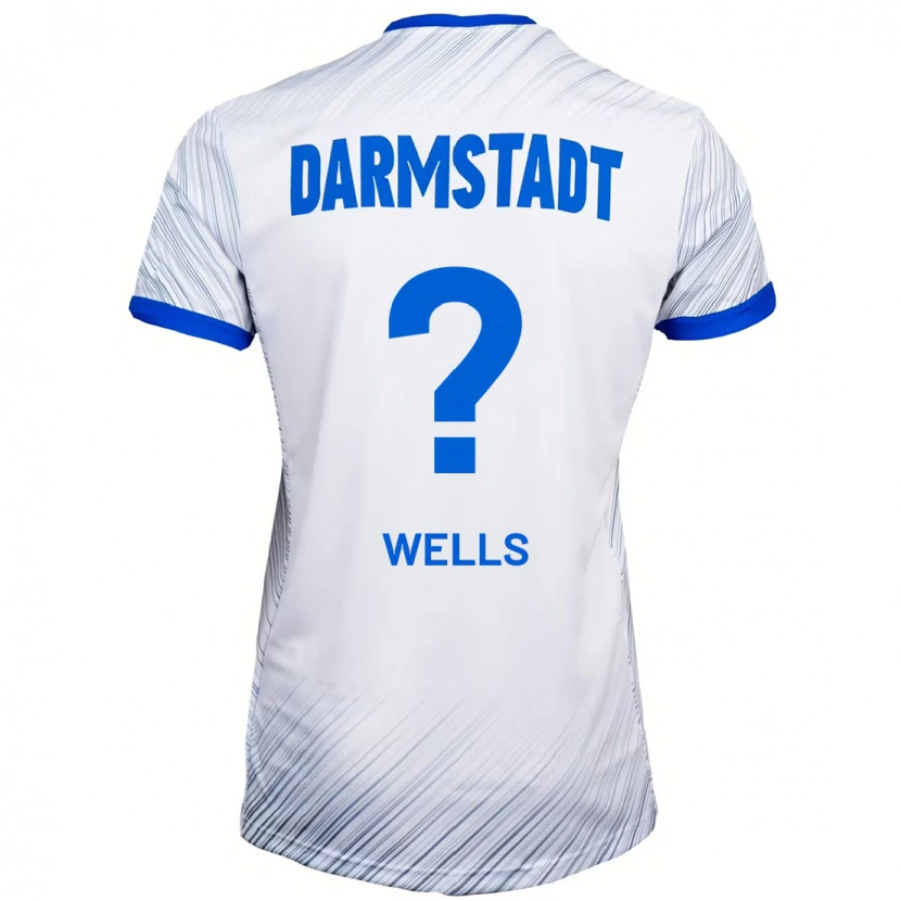 Danxen Mujer Camiseta Finnley Wells #0 Blanco Azul 2ª Equipación 2024/25 La Camisa México