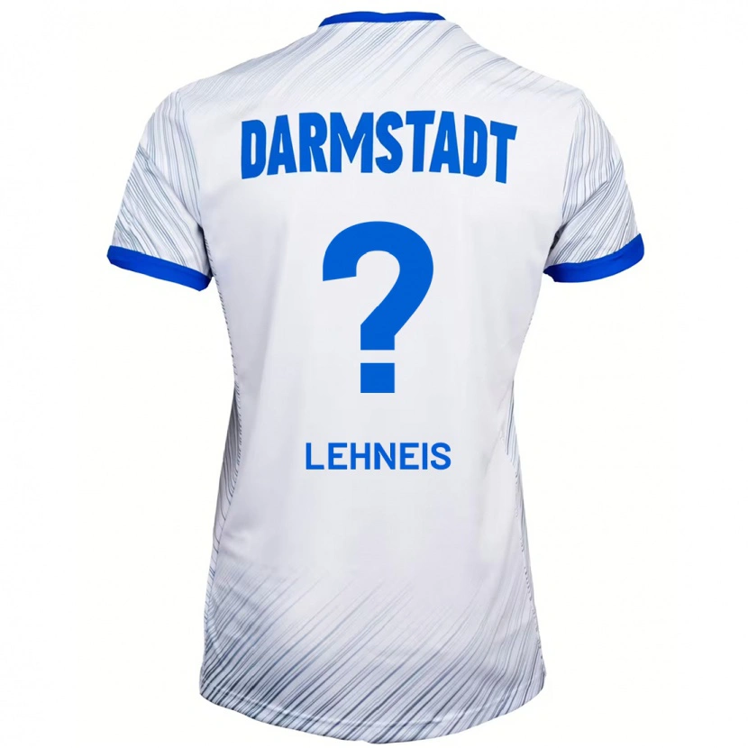 Danxen Mujer Camiseta Daniel Lehneis #0 Blanco Azul 2ª Equipación 2024/25 La Camisa México