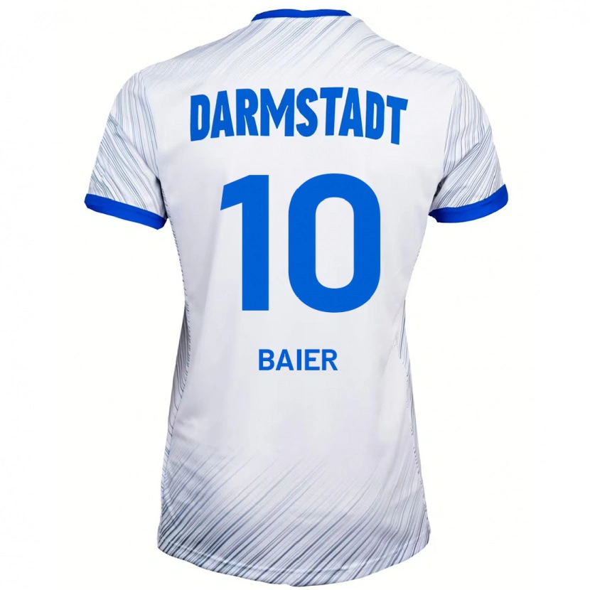 Danxen Mujer Camiseta Nico Baier #10 Blanco Azul 2ª Equipación 2024/25 La Camisa México