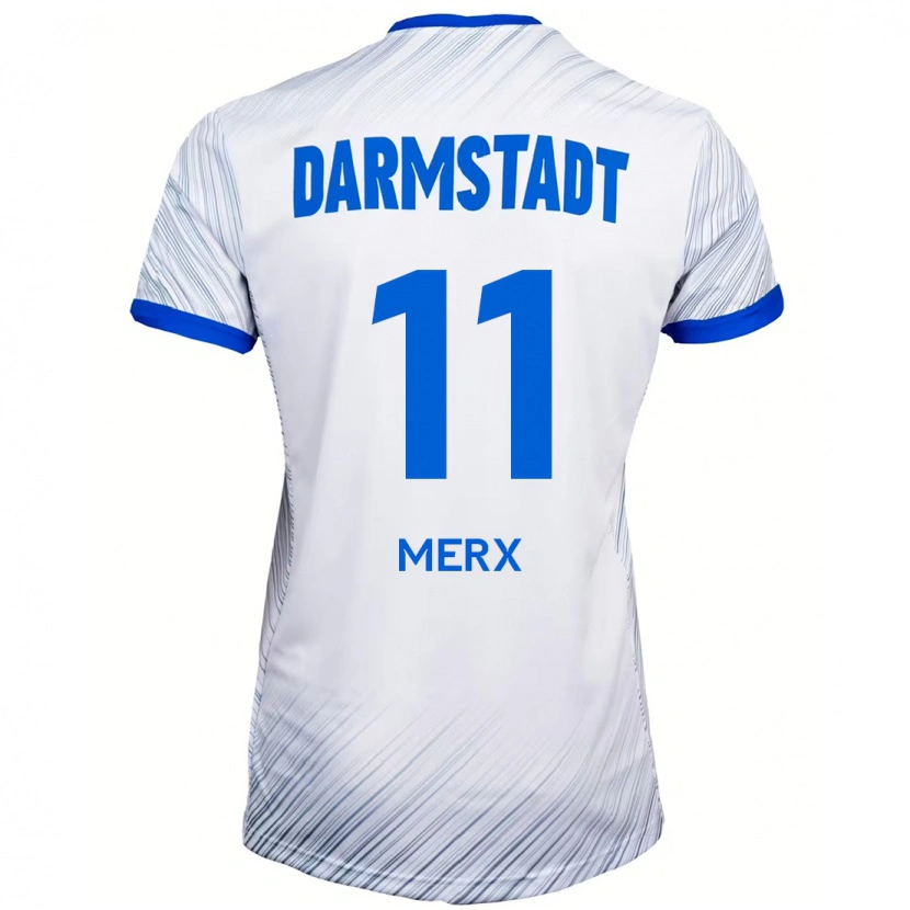 Danxen Mujer Camiseta Manolo Merx #11 Blanco Azul 2ª Equipación 2024/25 La Camisa México