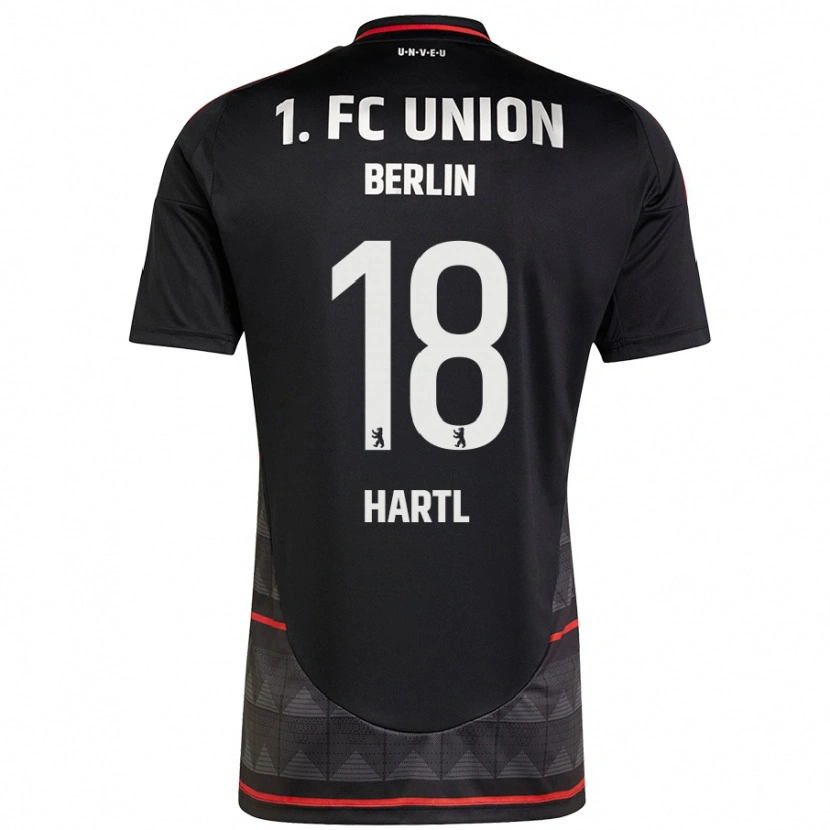 Danxen Mujer Camiseta Fynn Hartl #18 Negro 2ª Equipación 2024/25 La Camisa México
