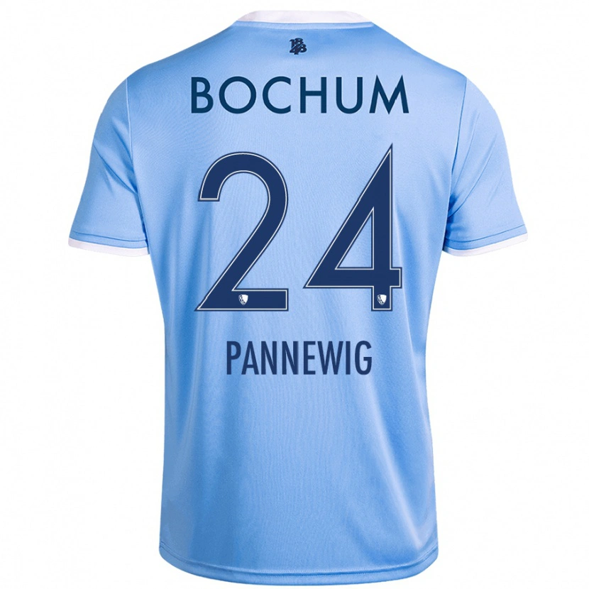 Danxen Mujer Camiseta Mats Pannewig #24 Azul Cielo 2ª Equipación 2024/25 La Camisa México