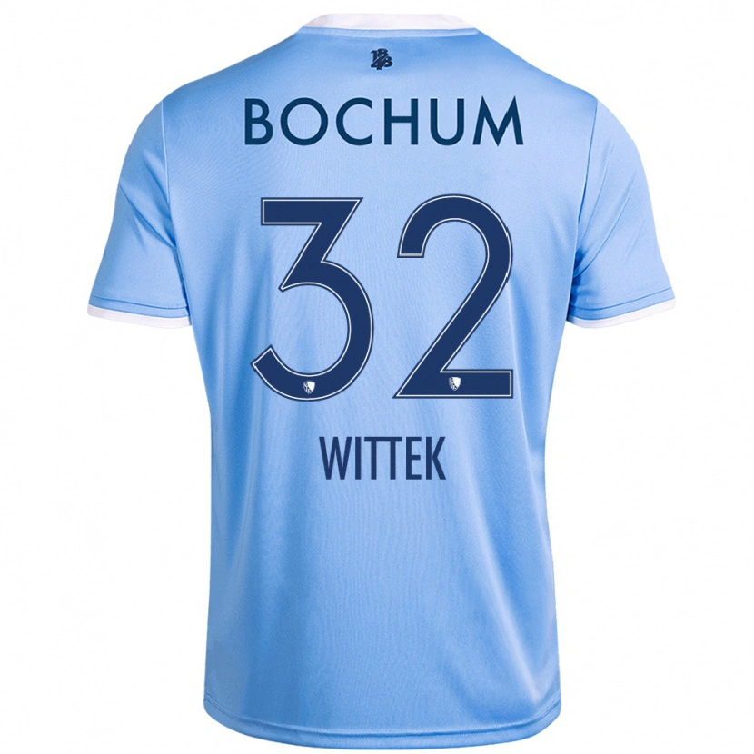 Danxen Mujer Camiseta Maximilian Wittek #32 Azul Cielo 2ª Equipación 2024/25 La Camisa México
