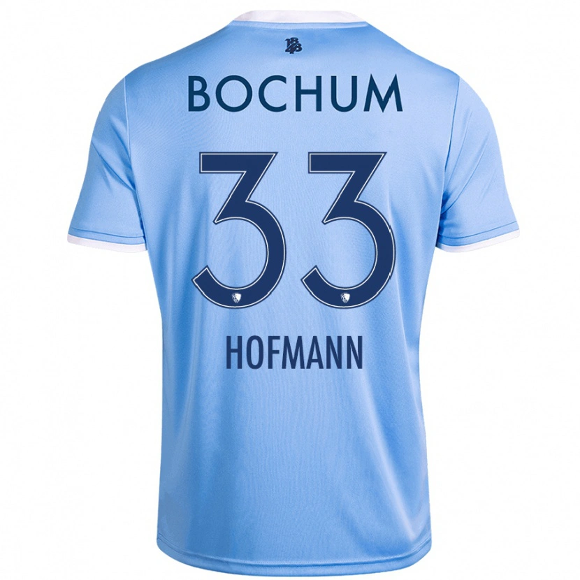 Danxen Mujer Camiseta Philipp Hofmann #33 Azul Cielo 2ª Equipación 2024/25 La Camisa México