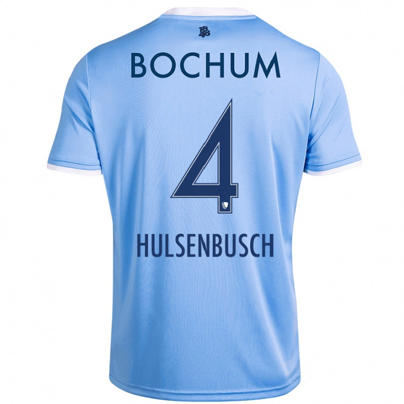 Danxen Mujer Camiseta Daniel Hülsenbusch #4 Azul Cielo 2ª Equipación 2024/25 La Camisa México