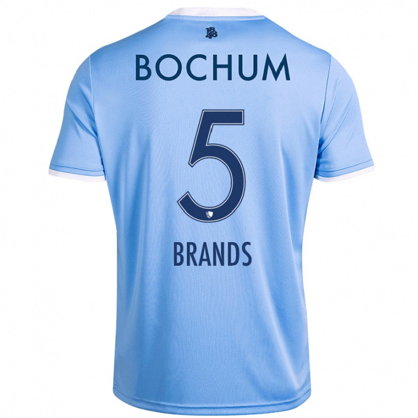 Danxen Mujer Camiseta Elias Brands #5 Azul Cielo 2ª Equipación 2024/25 La Camisa México