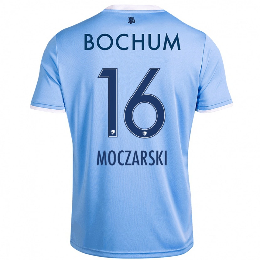 Danxen Mujer Camiseta Anna Moczarski #16 Azul Cielo 2ª Equipación 2024/25 La Camisa México