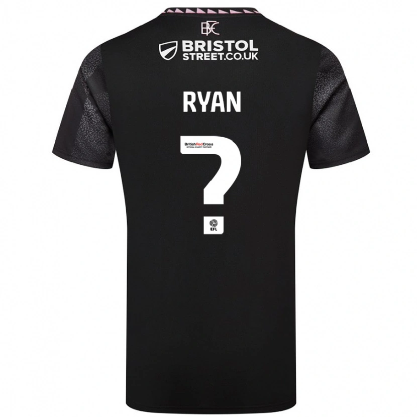 Danxen Mujer Camiseta Kamarni Ryan #0 Negro 2ª Equipación 2024/25 La Camisa México
