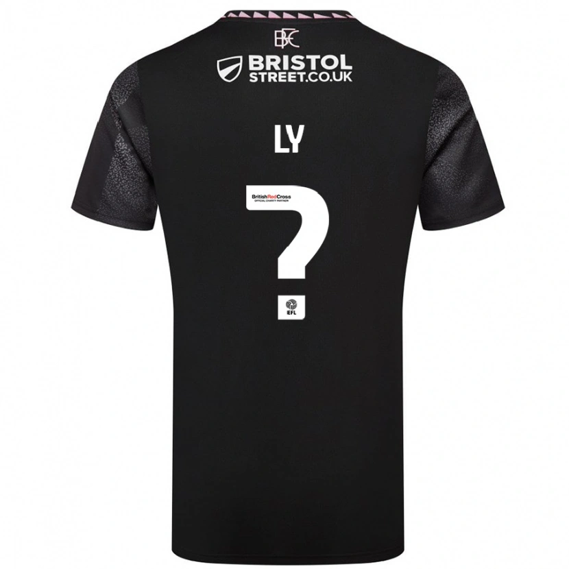 Danxen Mujer Camiseta Brandon Ly #0 Negro 2ª Equipación 2024/25 La Camisa México