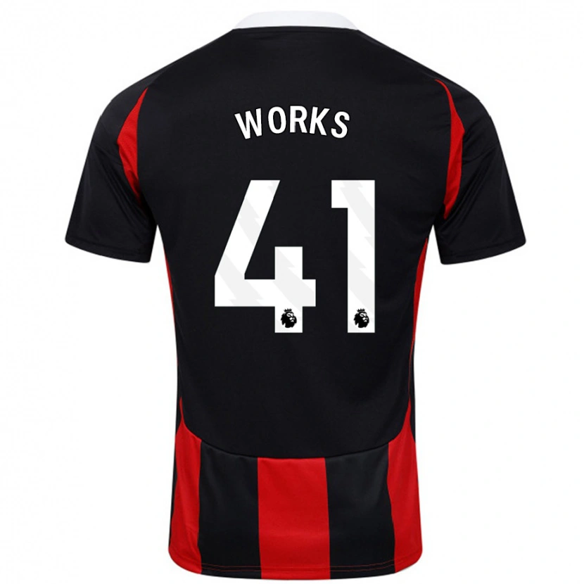 Danxen Mujer Camiseta Terrell Works #41 Negro Rojo 2ª Equipación 2024/25 La Camisa México