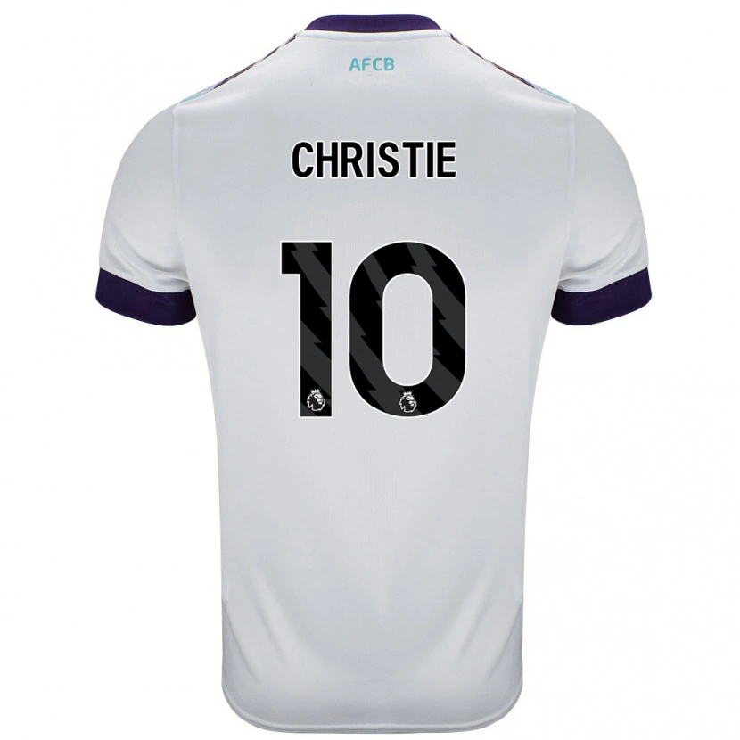 Danxen Mujer Camiseta Ryan Christie #10 Blanco Verde Púrpura 2ª Equipación 2024/25 La Camisa México