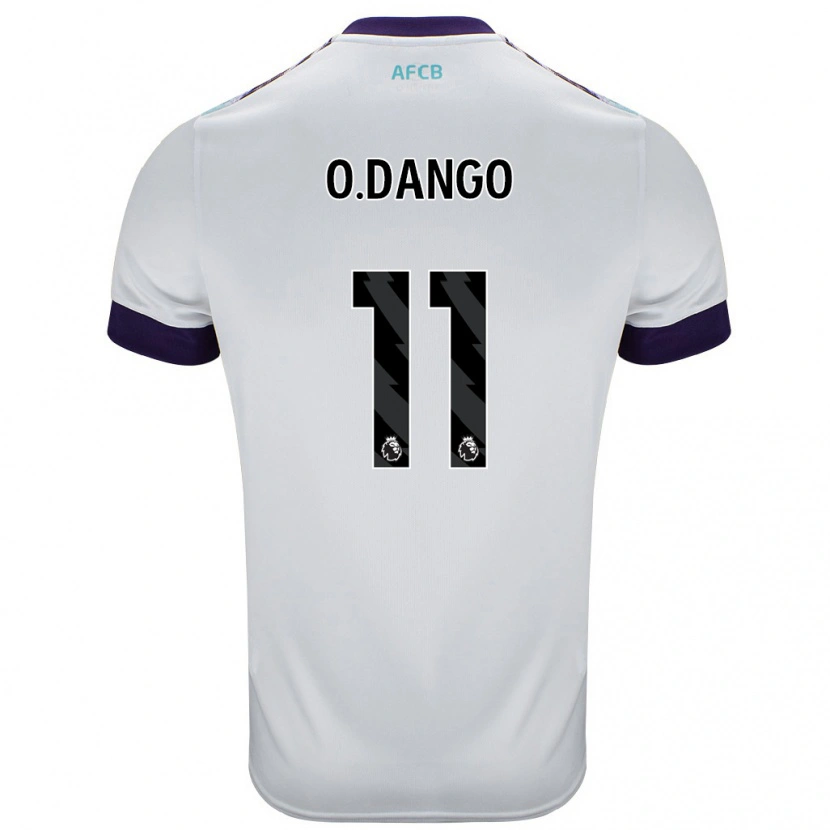 Danxen Mujer Camiseta Dango Ouattara #11 Blanco Verde Púrpura 2ª Equipación 2024/25 La Camisa México