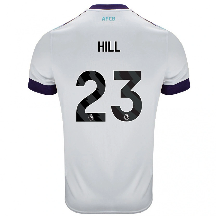 Danxen Mujer Camiseta James Hill #23 Blanco Verde Púrpura 2ª Equipación 2024/25 La Camisa México