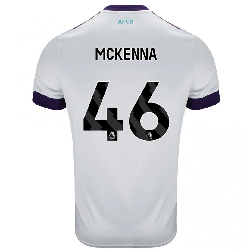 Danxen Mujer Camiseta Callan Mckenna #46 Blanco Verde Púrpura 2ª Equipación 2024/25 La Camisa México