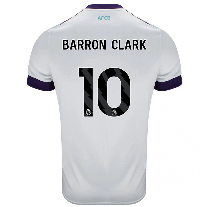 Danxen Mujer Camiseta Molly Barron-Clark #10 Blanco Verde Púrpura 2ª Equipación 2024/25 La Camisa México