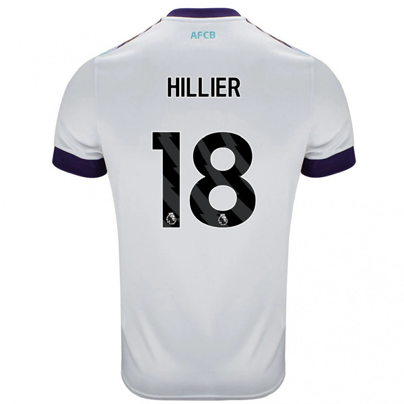 Danxen Mujer Camiseta Gemma Hillier #18 Blanco Verde Púrpura 2ª Equipación 2024/25 La Camisa México