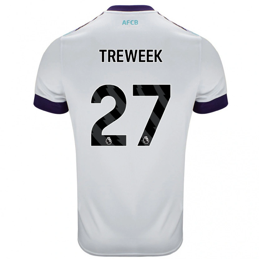 Danxen Mujer Camiseta Amber Treweek #27 Blanco Verde Púrpura 2ª Equipación 2024/25 La Camisa México