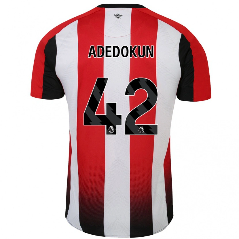 Danxen Niño Camiseta Val Adedokun #42 Rojo Blanco 1ª Equipación 2024/25 La Camisa México